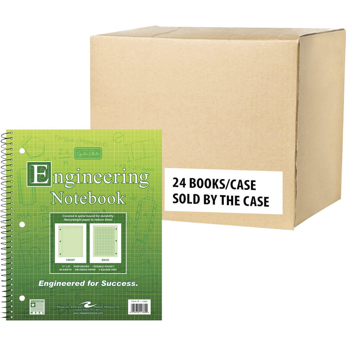 Roaring Spring WB Engineering Book Green 11"x9" - ROA11382CS