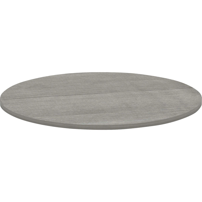 Lorell Weathered Charcoal Round Conference Table - LLR69588