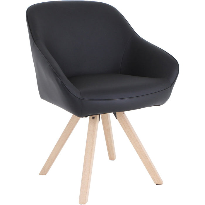 Lorell Natural Wood Legs Modern Guest Chair - LLR68564