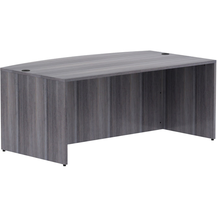 Lorell Essentials Laminate Bowfront Desk Shell - LLR69591