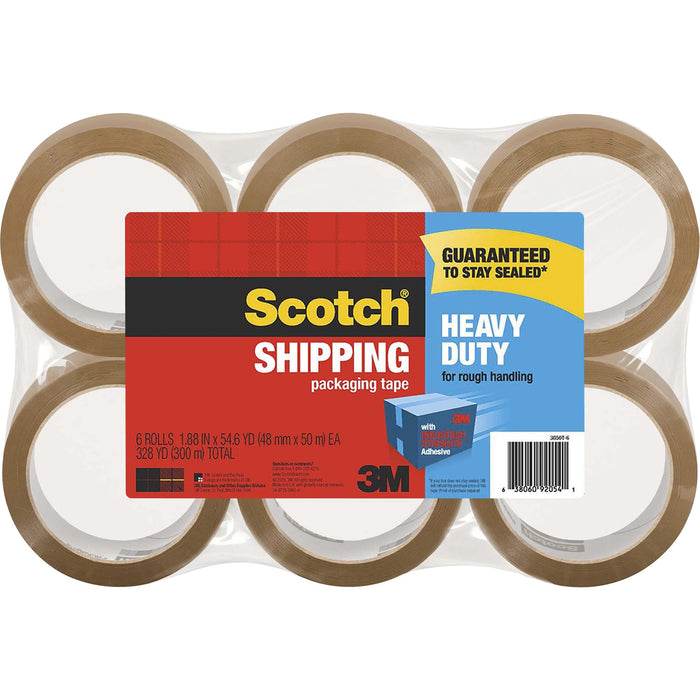 Scotch Heavy Duty Shipping Packaging Tape - MMM3850T6
