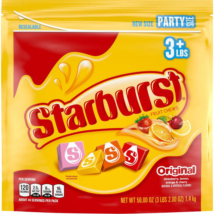 Starburst Fruit Chews Party Size Bag - MRS28086