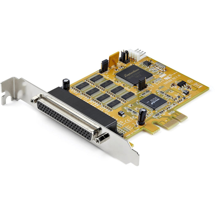 StarTech.com 8-Port PCI Express RS232 Serial Adapter Card - PCIe to Serial DB9 RS232 Controller Card - 16C1050 UART - 15kV ESD - Win/Linux - STCPEX8S1050