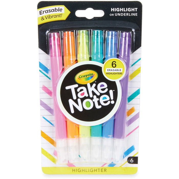 Crayola Take Note Erasable Highlighters - CYO586504