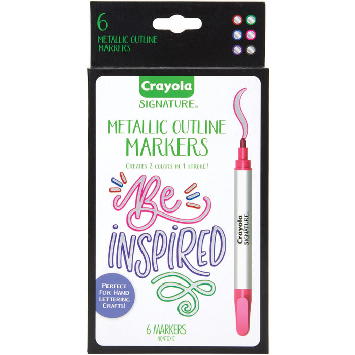 Crayola Metallic Outline Paint Markers - CYO586701