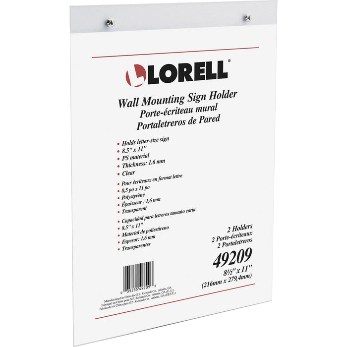 Lorell Wall-Mounted Sign Holder - LLR49209