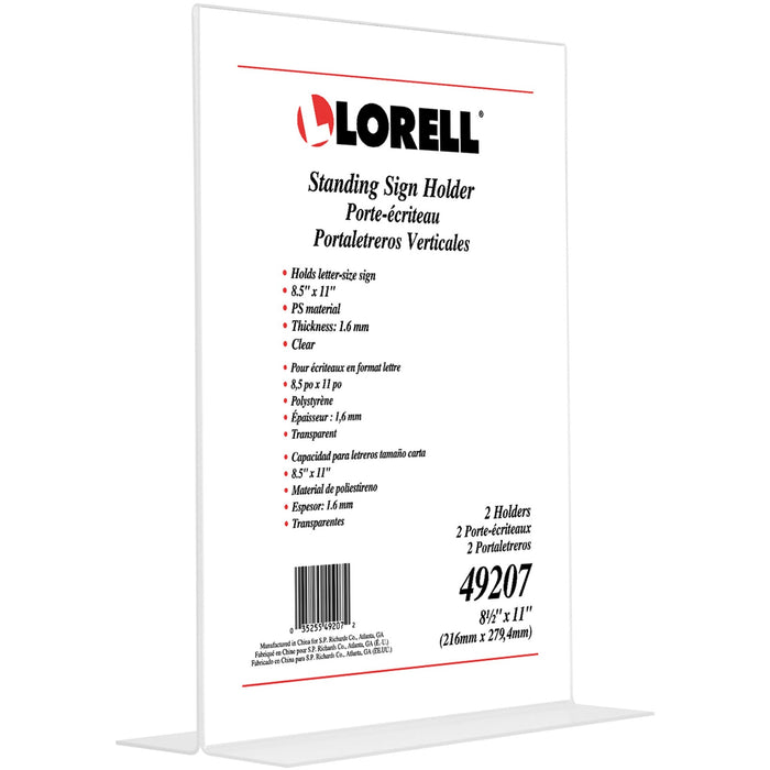 Lorell T-base Standing Sign Holder - LLR49207