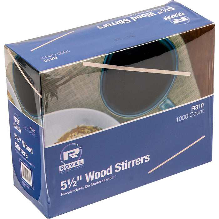 Royal Wood Coffee Stir Sticks - RPPR810
