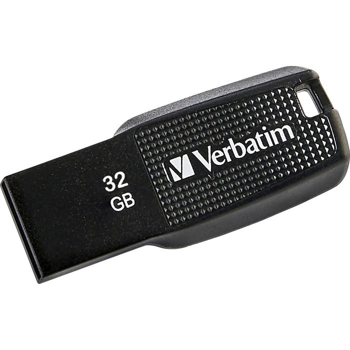 Verbatim 32GB Ergo USB Flash Drive - Black - VER70876