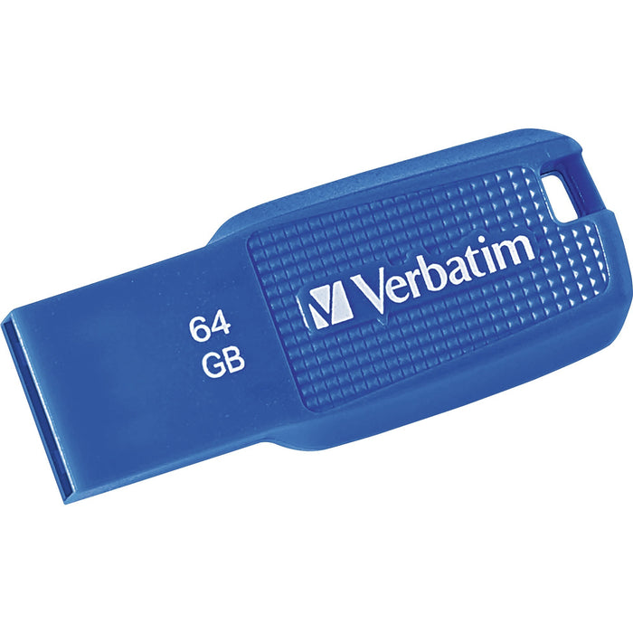 Verbatim 64GB Ergo USB 3.0 Flash Drive - Blue - VER70879