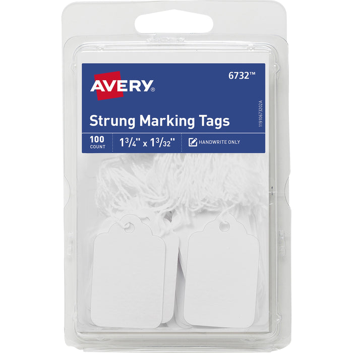 Avery&reg; Strung White Marking Tags - AVE06732