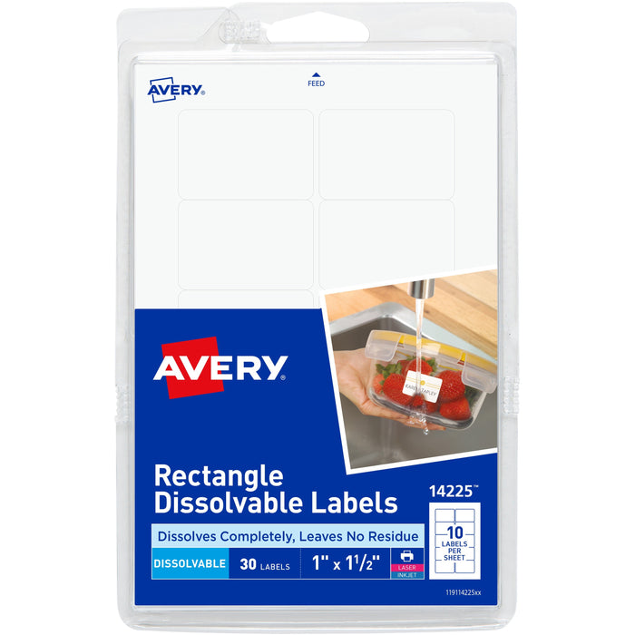 Avery&reg; Dissolvable Rectangle Labels - AVE14225