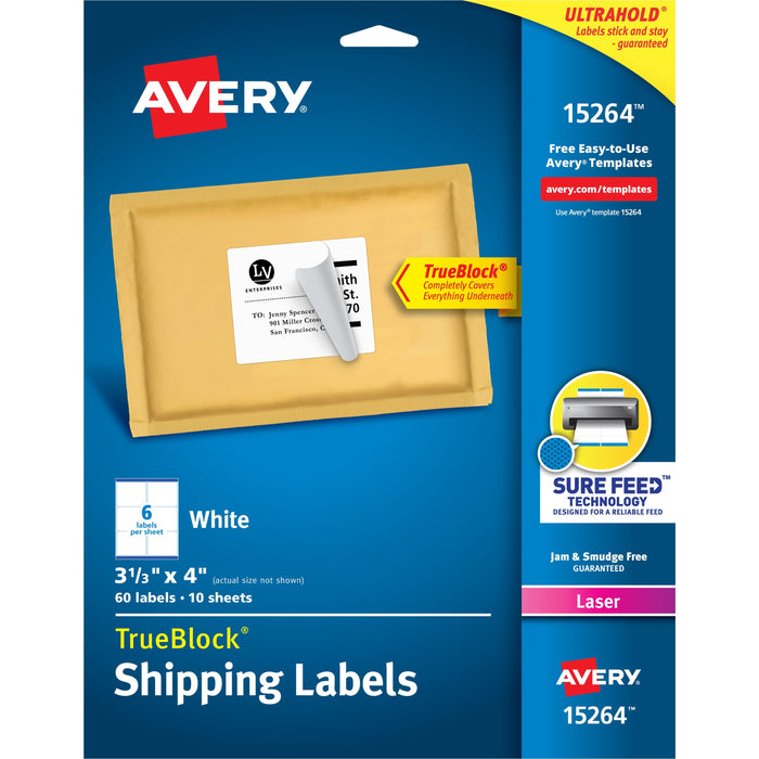 Avery&reg; Easy Peel White Shipping Labels - AVE15264