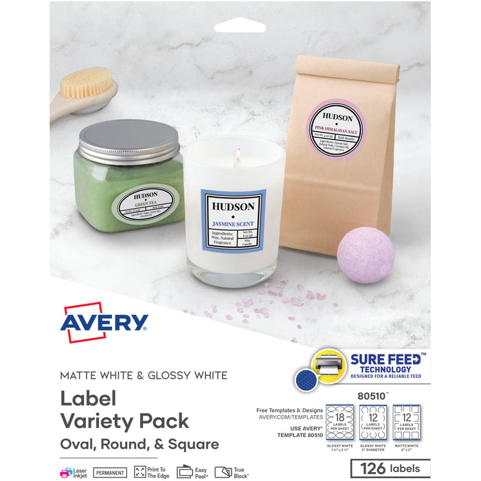 Avery&reg; Sure Feed Label Variety Pack - AVE80510