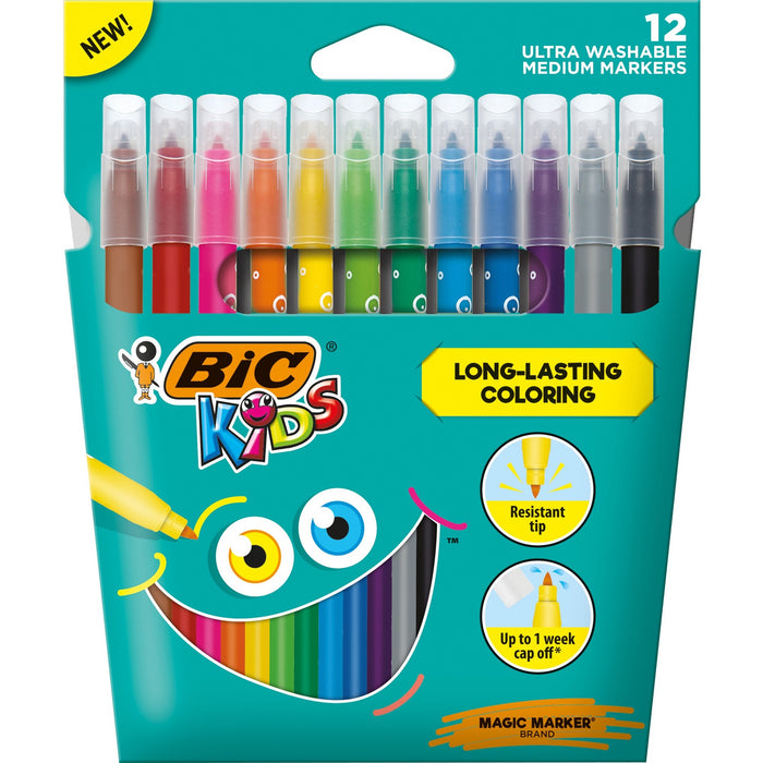 BIC Kids Markers, Assorted, 10 Pack - BICBKCMJ10AST