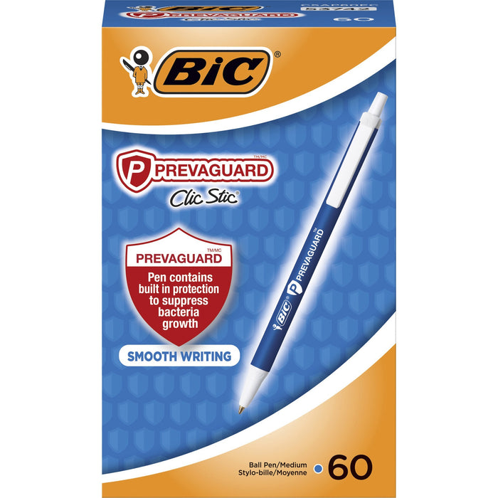 BIC PrevaGuard Clic Stic Antimicrobial Pens - BICCSAP60ECBE