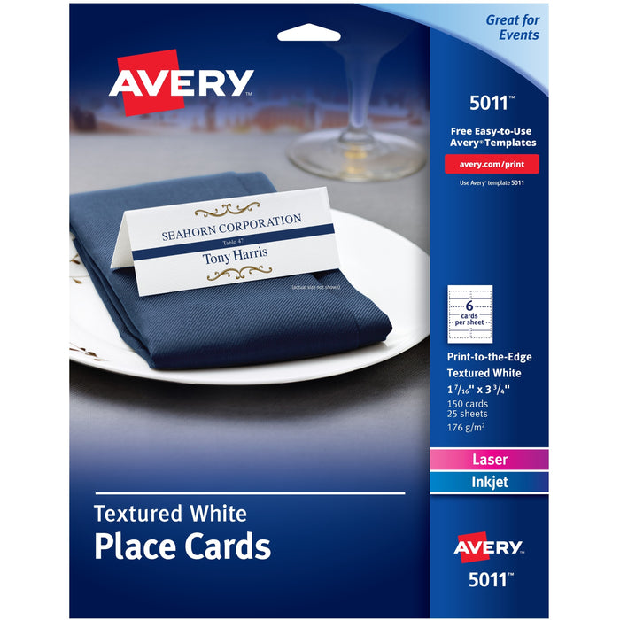 Avery&reg; Place Cards with Sure Feed - AVE05011