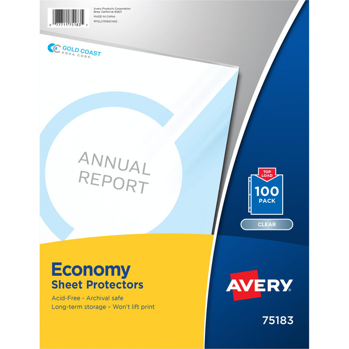 Avery&reg; Economy Clear Sheet Protectors - AVE75183