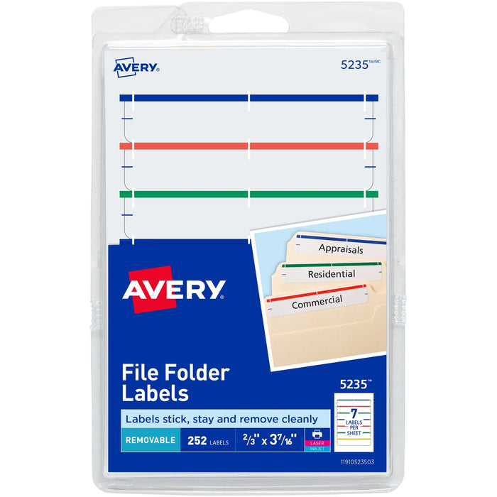 Avery&reg; Removable File Folder Labels - AVE05235