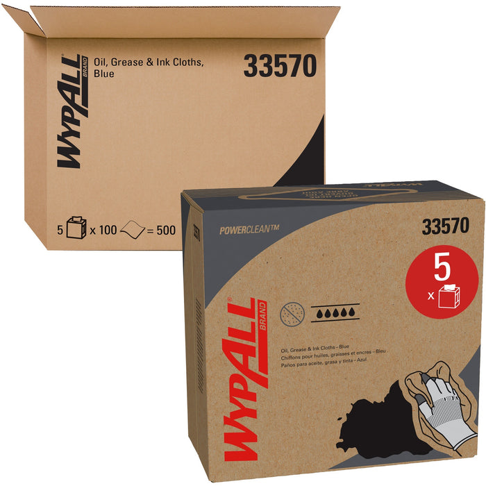 Wypall Power Clean Oil, Grease & Ink Cloths - KCC33570