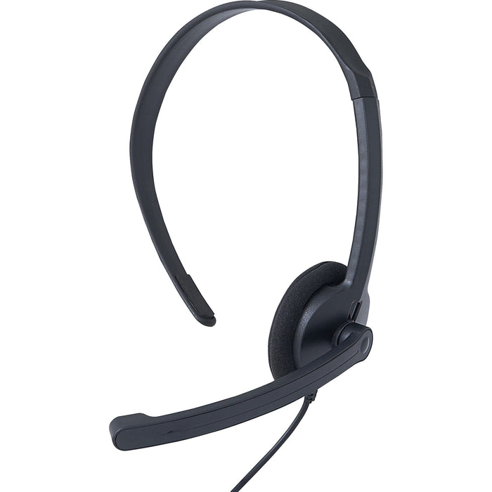 Verbatim Mono Headset with Microphone and In-Line Remote - VER70722