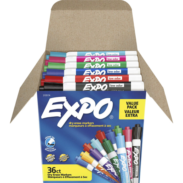 Expo Low-Odor Dry Erase Chisel Tip Markers - SAN2135174