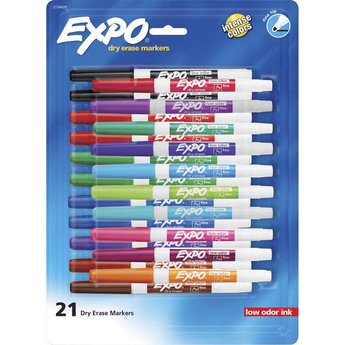 Expo Low-Odor Dry Erase Fine Tip Markers - SAN2138429