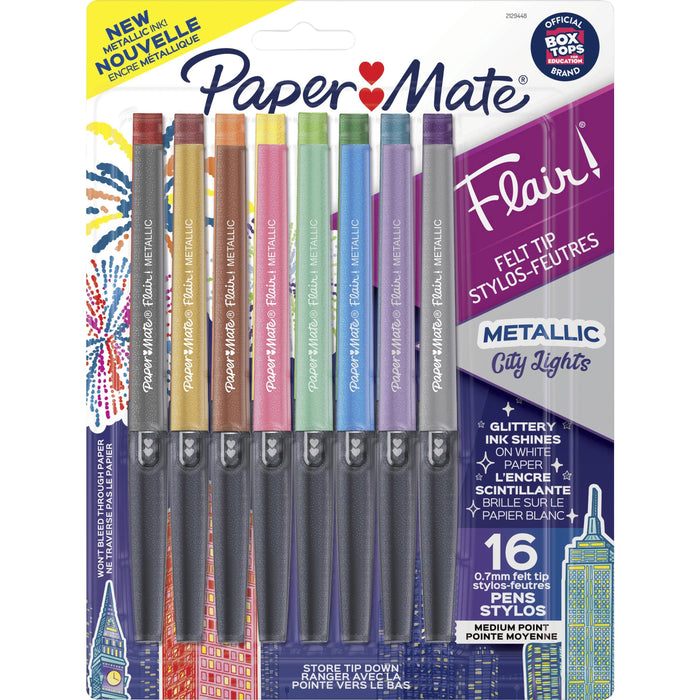 Paper Mate Flair Metallic Color Felt Tip Pens - PAP2129448