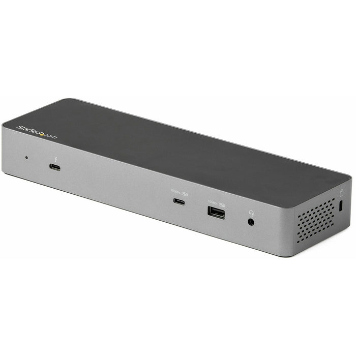 StarTech.com Thunderbolt 3 Dock w/USB-C Host Compatibility - Dual 4K 60Hz DP 1.4 or HDMI TB3/USB-C Docking Station - 1x 8K - 96W PD/5xUSB - STCTB3CDK2DH