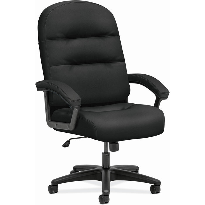 HON Pillow-Soft Executive High-Back Chair | Fixed Arms | Black Fabric - HON2095HPWST10T