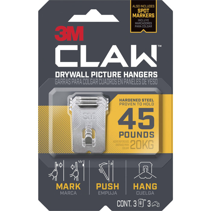 3M CLAW Drywall Picture Hanger - MMM3PH45M3ES