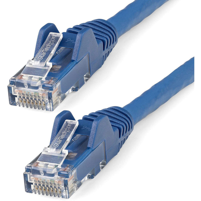 StarTech.com 3m(10ft) CAT6 Ethernet Cable, LSZH (Low Smoke Zero Halogen) 10 GbE Snagless 100W PoE UTP RJ45 Blue Network Patch Cord, ETL - STCN6LPATCH10BL