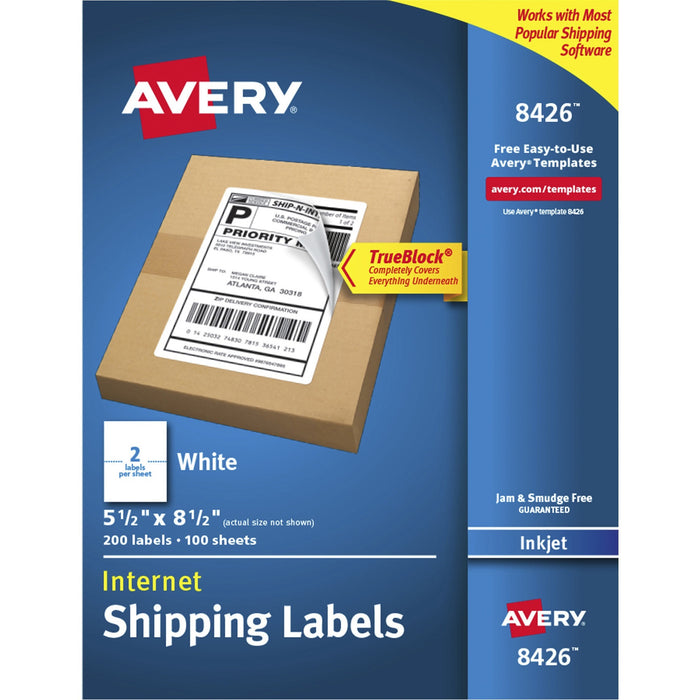 Avery&reg; TrueBlock Shipping Labels - AVE8426