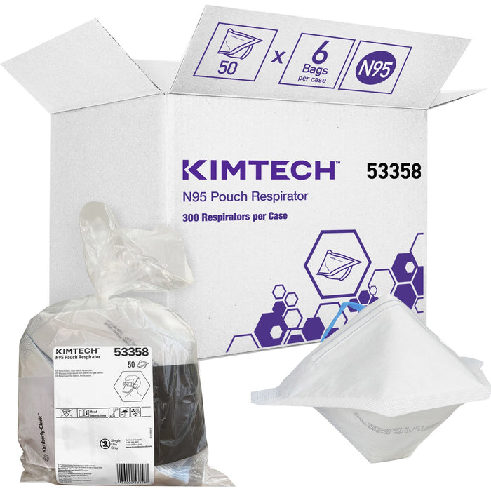 KIMTECH N95 Pouch Respirator Face Mask - KCC53358