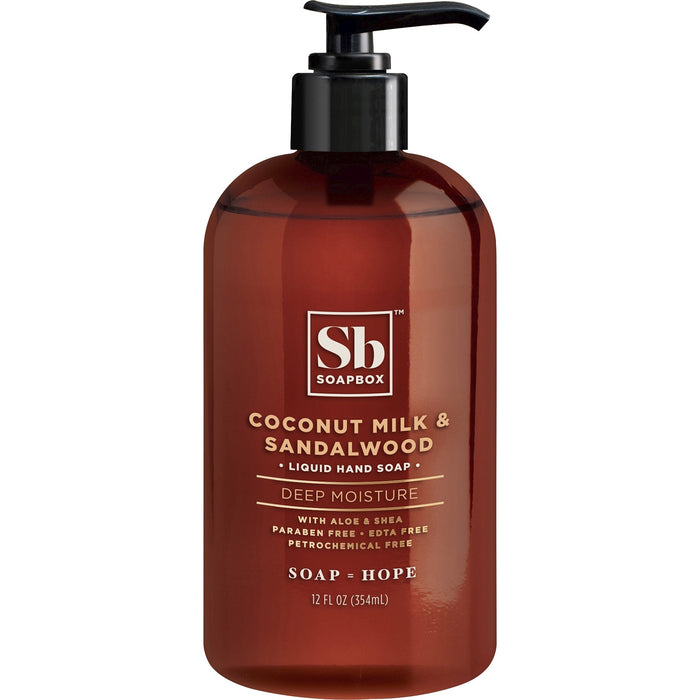 Soapbox Coconut Milk & Sandalwood Liquid Hand Soap - SBX00676