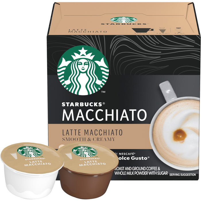 Starbucks&reg; Coffee by NESCAFE Pod Latte Macchiato Dolce Gusto Coffee - NES94142