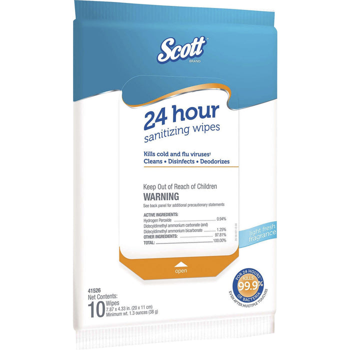 Scott 24 Hour Sanitizing Wipes - KCC41526