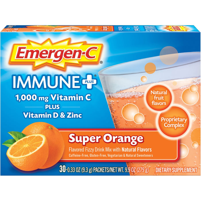 Emergen-C Immune+ Super Orange Powder Drink Mix - GKC00042