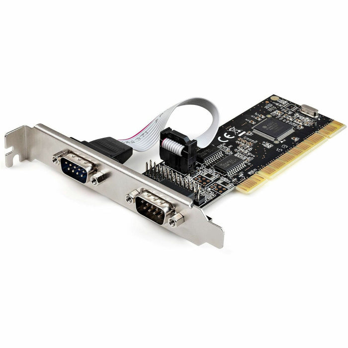 StarTech.com PCI Serial Parallel Combo Card with Dual Serial RS232 Ports (DB9) & 1x Parallel Port (DB25), PCI Adapter Expansion Card - STCPCI2S1P2