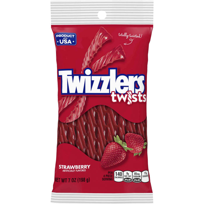 Twizzlers Twists Strawberry Flavored Candy - HRS54402