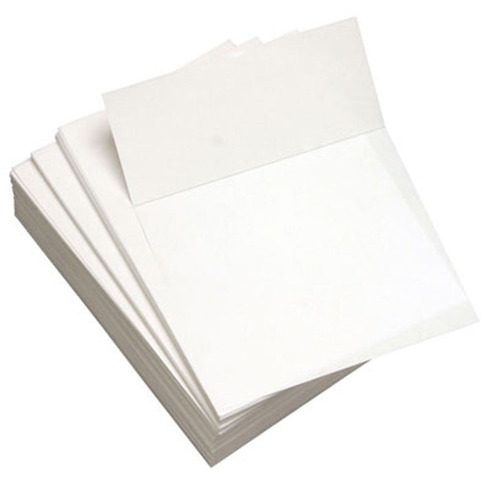 Lettermark Punched & Perforated Papers with Perforations 3-2/3" from the Bottom - White - DMR8821