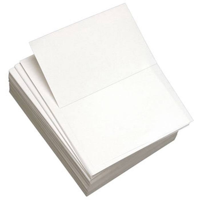 Lettermark Punched & Perforated Papers with Perforation at 5-1/2" - White - DMR8823