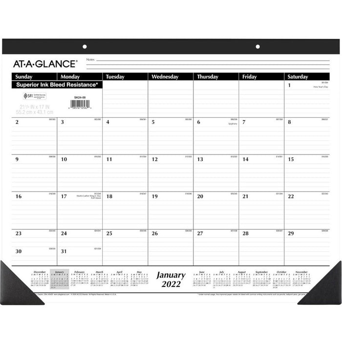 At-A-Glance Classic Monthly Desk Pad - AAGSK240022
