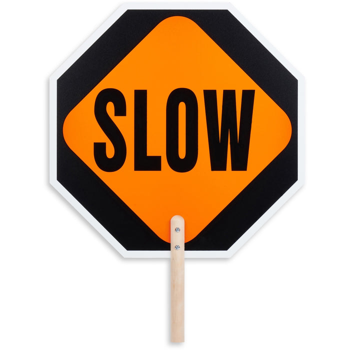 Tatco STOP / SLOW 2-sided Handheld Sign - TCO17530