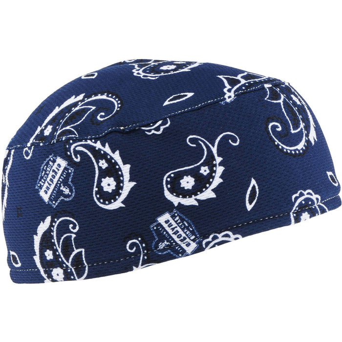 Chill-Its 6630 Navy Western Skull Cap - Terry Cloth - EGO12509