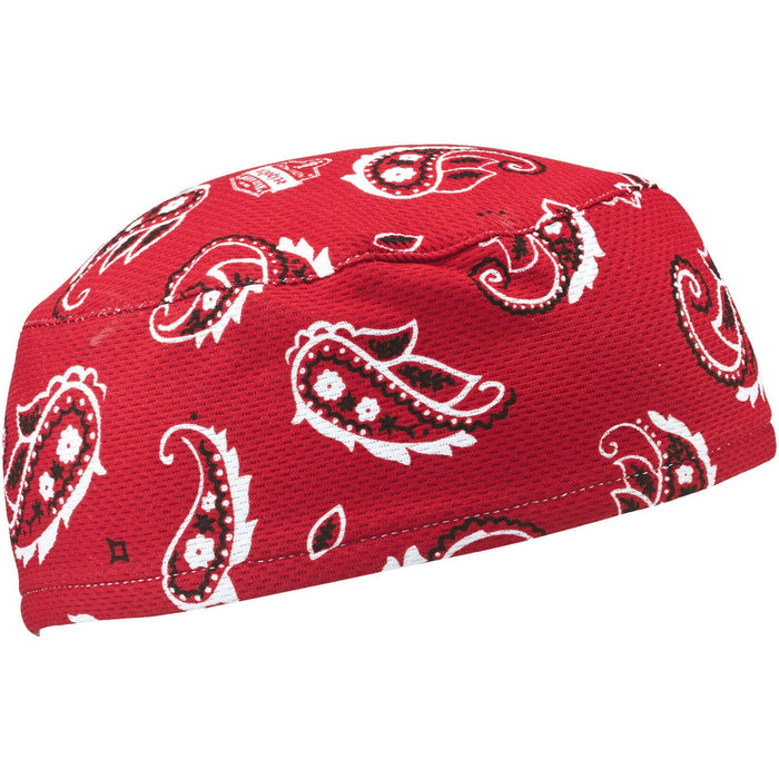 Chill-Its 6630 Red Western Skull Cap - Terry Cloth - EGO12508