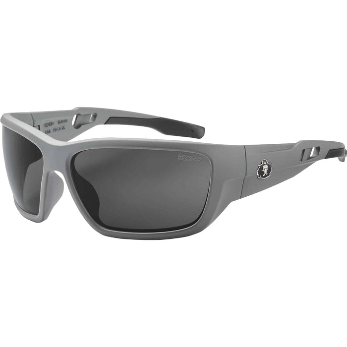 Skullerz BALDR Anti-Fog Smoke Lens Matte Gray Safety Glasses - EGO57133