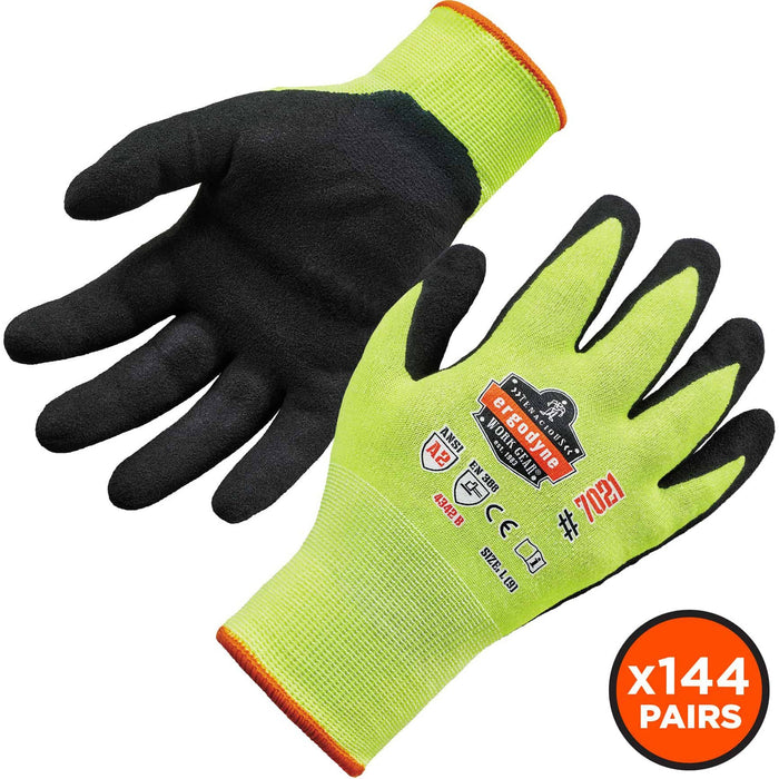 Ergodyne ProFlex 7021 Nitrile-Coated Cut-Resistant Gloves - A2 Level WSX - EGO17864