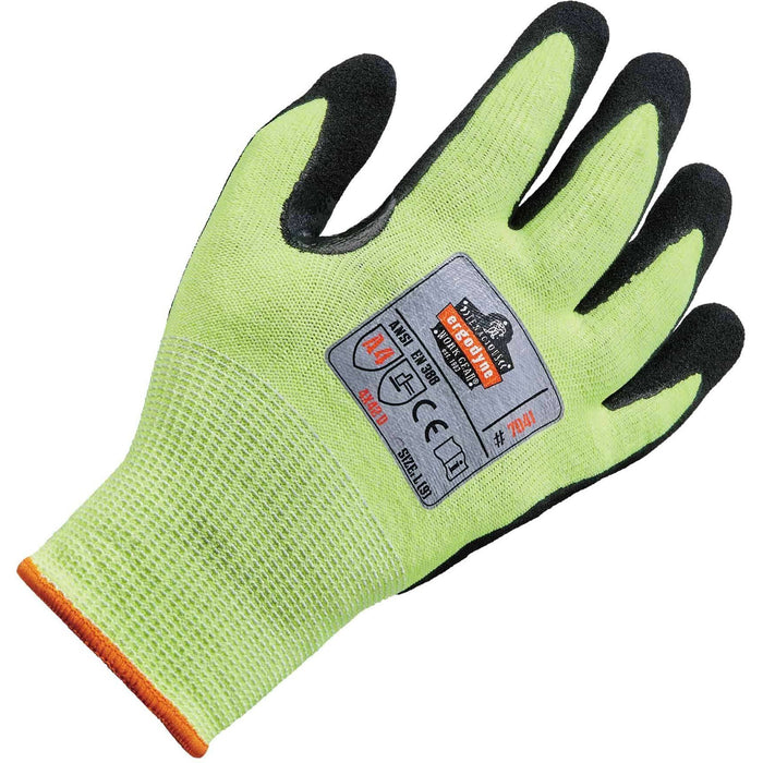 Ergodyne ProFlex 7041 Hi-Vis Nitrile-Coated Level 4 Cut Gloves - EGO17812