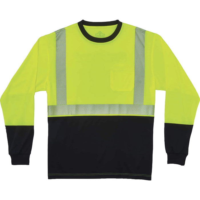 GloWear 8281BK Type R Class 2 Front Long Sleeve T-Shirt - EGO22637